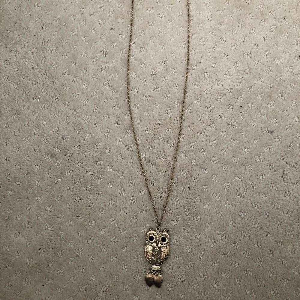 Gold Owl necklace